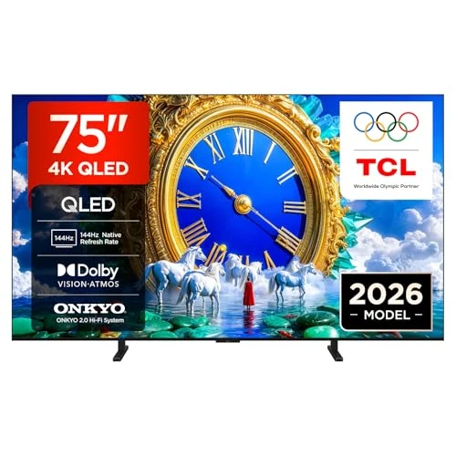 Oferta limitada: TCL 75A400 Televisor 75 Pulgadas QLED 4K Smart TV, 144Hz, Direct LED, Onkyo 2.0, Dolby Vision & Atmos, HDR10+, Manos Libres, Google TV, Apple AirPlay 2 de 949.00 € a 949.00 € (ahorro 0.00%)