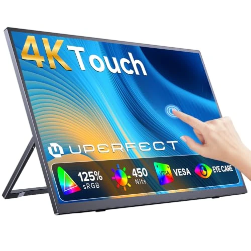 Offerta a tempo: UPERFECT 15,6 Pollici 4K Touchscreen Monitor Portatile, UHD 3840x2160 - 9% da 249.99 € a 227.99 €