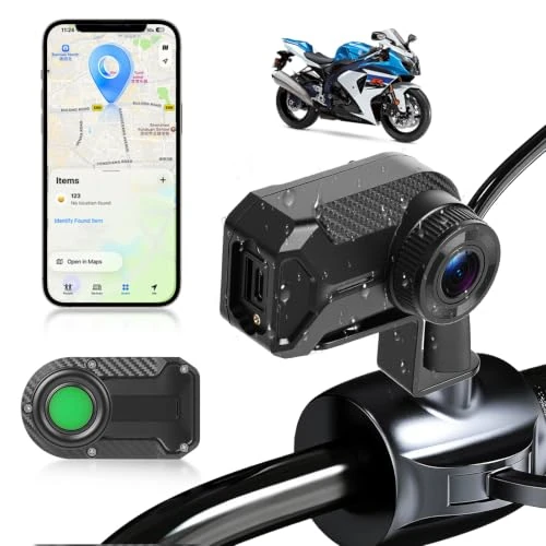Offerta a tempo: Hodozzy Telecamera per Moto WiFi 1080P con Localizzatore, Trova la mia Dashcam per Moto Compatibile, Localizzatore Antifurto con Cicalino Integrato, Registrazione in loop, Visione notturna - 0.00% da 79.99 € a 79.99 €