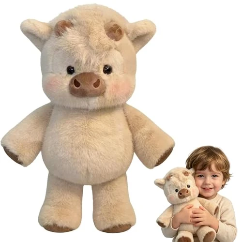 Zeitlich begrenztes Angebot: YMXBFLXX 45CM Running Plushies, Kuh Kuscheltier Running Cow Plüschtier, Zoomie Running Plush Cow Stofftier, Niedliches Kuh Plushie Weiches Plüschtier Geschenk für Kinder (Khaki) von 22.99 € auf 16.99 € (26% Rabatt)