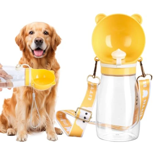 Limited-time offer: AiQInu 500 ml Portable Dog Water Bottle, Non-Drip Water Dispenser, BPA Free, Dog Bottle for Daily Walking Camping from 14.12 £ to 14.12 £ (save 0.00%)