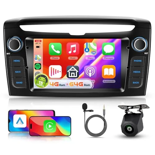 Offerta a tempo: 【4+64G】Hodozzy Carplay Autoradio per Lancia Ypsilon 2012-2020, 7 Pollici Schermo In-Cell Stereo Auto Bluetooth 5.0 con Android Auto/EQ/GPS/Wifi/RDS/USB/SWC+Telecamera Posteriore - 0.00% da 199.99 € a 199.99 €