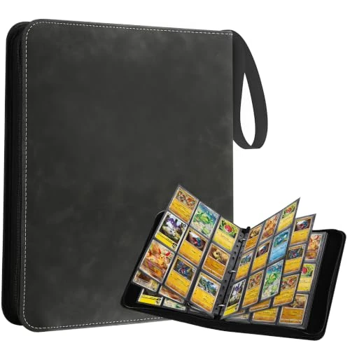 Offerta a tempo: Raccoglitore Carte Pokemon, 50 pagine a doppia faccia 900 capacità, Album carte pokemon in pelle PU impermeabile, Adatto per la raccolta di Pokemon, TCG, MTG, Yugioh, Carte sportive e altre carte - 19% da 20.68 € a 16.71 €