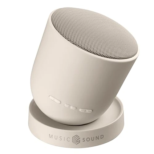 Offre limitée : Music Sound Enceinte Bluetooth Twist avec Structure orientable à 360°, Puissance 5 W, Jusqu’à 10 Heures d’autonomie et Technologie True Wireless pour Un Effet stéréo, Blanc de 16.49 € à 15.49 € (6% de remise)