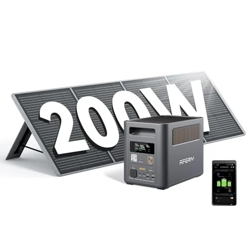 Offerta a tempo: AFERIY Power Station Con Pannello Solare Portatile 1800W Espandibile 5120Wh - 42% da 1198.00 € a 691.60 €