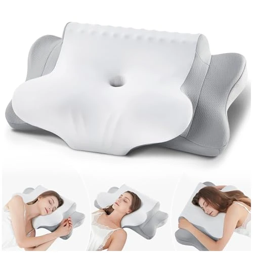 Zeitlich begrenztes Angebot: KOOTETA Memory Foam Kissen,Ergonomisches Kopfkissen,Antischnarchkissen Nackenkissen Stützendes Kissen,Geeignet für Seiten-,Rücken-und Bauchschläfer von 99.00 € auf 99.00 € (0.00% Rabatt)