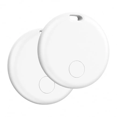 Offerta a tempo: Smart Tracker Tags 2 Pezzi, Funziona con Apple Dov'è (Solo iOS), Localizzatore Bluetooth Trova Oggetti 365 Giorni, Batteria Sostituibile, Impermeabile IP67, Chiavi/Portafoglio/Bagagli/Valigie - 68% da 39.99 € a 12.99 €
