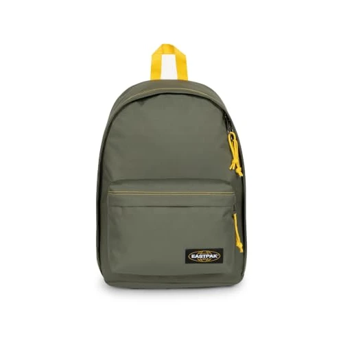 Zeitlich begrenztes Angebot: Eastpak Out of Office Rucksack 27L (44 x 29,5 x 22 cm), Laptopfach 13–15 Zoll, wasserabweisender Schul- & Arbeitsrucksack, robuster Tagesrucksack mit gepolsterten Trägern - KONTRAST KHAKI YELLOW von 67.00 € auf 61.31 € (8% Rab