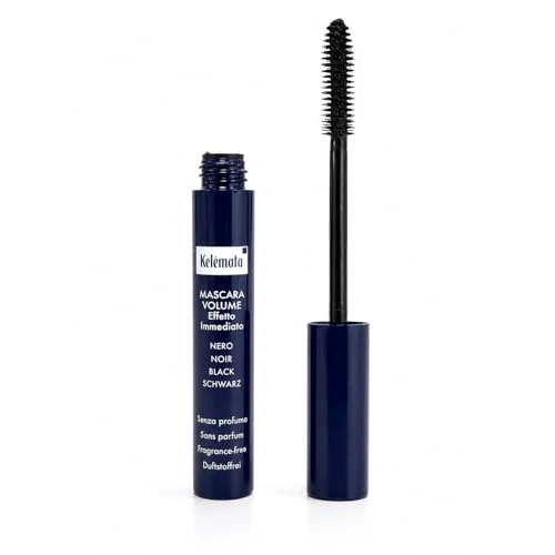 Offerta a tempo: Kelèmata - Mascara Volumizzante e Allungante per Ciglia Folte e Definite, Effetto Volume Immediato, Separa, Fortifica le Ciglia, Ipoallergenico, Senza Profumo, Occhi Sensibili, Lenti a Contatto - 0.00% da 12.00 € a 12.00 €