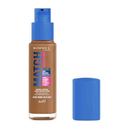 Oferta limitowana: Rimmel Match Perfection Podkład, ciepły orzech Hazelnut 550W, 30 ml z 43.27 zł na 43.27 zł (oszczędź 0.0%)