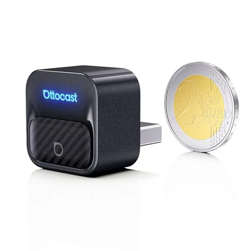 Oferta limitada: OTTOCAST Mini Core 2 en 1 Adaptador Inalámbrico CarPlay y Android Auto, Mini Dongle Compacto con Botón Smart Switch, Wi-Fi 6 y Bluetooth 5.4, Conexión Automática para el 98% de los Vehículos de 79.99 € a 79.99 € (ahorro 0.00%)