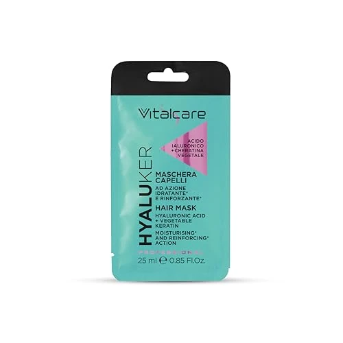Offerta a tempo: VITALCARE - Hyaluker Maschera con Acido Ialuronico e Cheratina Vegetale per Capelli Secchi e Disidratati Idrata e Rinforza la Fibra Capillare 25ml - 34% da 1.50 € a 0.99 €