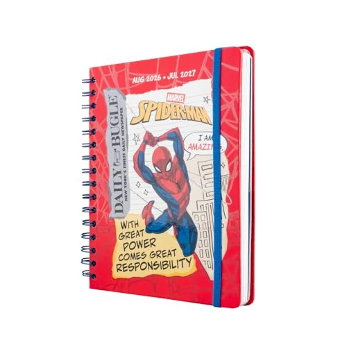 Limited-time offer: Grupo Erik Marvel SpiderMan A5 Academic Diary 2026-2027 Week to View, Gifts from 12.95 £ to 10.99 £ (save 15%)