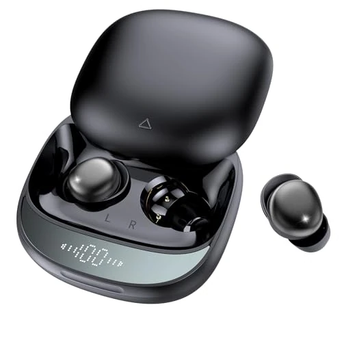 Offerta a tempo: Cuffie Bluetooth, Cuffie per Dormire sul Fianco, Auricolari Bluetooth 5.4 con Monitoraggio del Sonno, 48 Ore Mini Sleep Earbuds Bluetooth, 6 modalità EQ Mini In Ear Auricolari Sveglia personale(Nero) - 65% da 129.99 € a 45.99 €