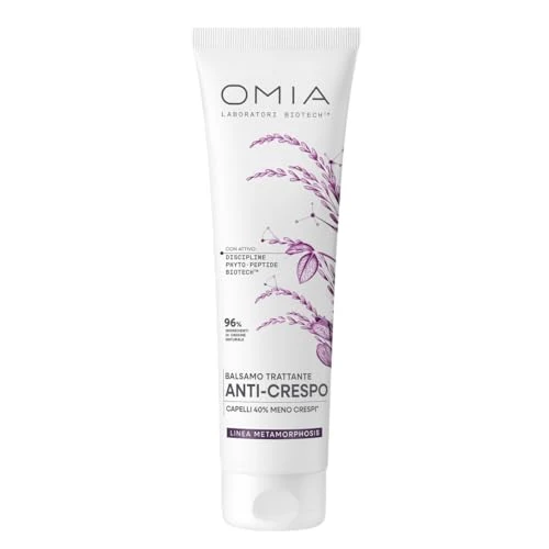 Offerta a tempo: Omia Metamorphosis, Balsamo Anti-Crespo, Trattamento Condizionante per Capelli Crespi, Effetto Anti-Crespo Immediato, Disciplina e Liscia, Formula Vegana, 150ml - 14% da 6.99 € a 5.99 €