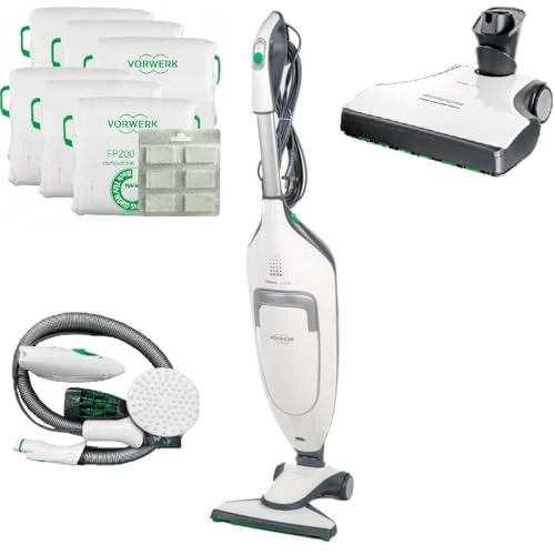 Offerta a tempo: VORWERK FOLLETTO VK220s ORIGINALE Rigenerato Come Nuovo – Aspirapolvere Scopa Elettrica Con Filo con HD65, Filtro, 6 Sacchetti, 6 Profumini (Dotazione Completa + EB420 + Picchio) - 0.00% da 799.00 € a 799.00 €