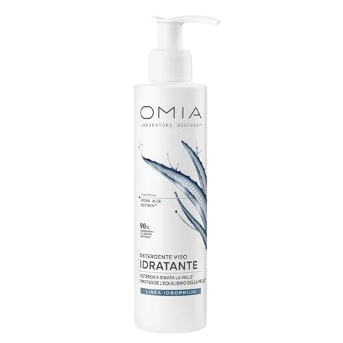 Offerta a tempo: Omia Idrophilia, Detergente Viso Idratante per Pelli Normali, Rimuove Make-Up e Protegge la Barriera Cutanea, per Viso e Occhi, Formula Vegana, 200 ml - 34% da 8.50 € a 5.65 €
