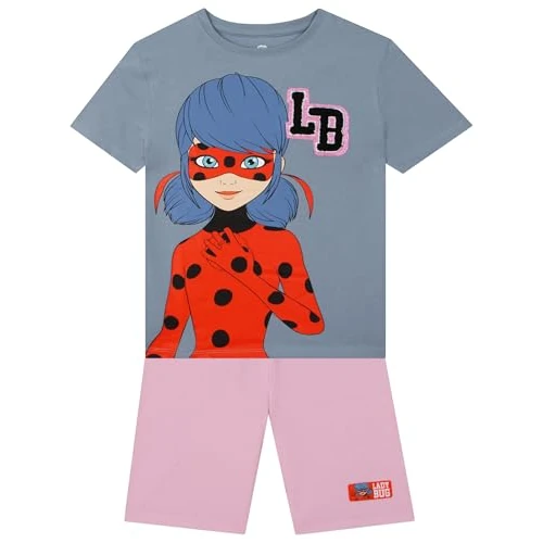 Offerta a tempo: Miraculous T Shirt Bambina e Pantaloncini Ragazza, Completo 2 Pezzi Ladybug con Dettaglio Glitter, Abbigliamento Bambina Estivo 5-6 Anni - 36% da 27.99 € a 17.99 €