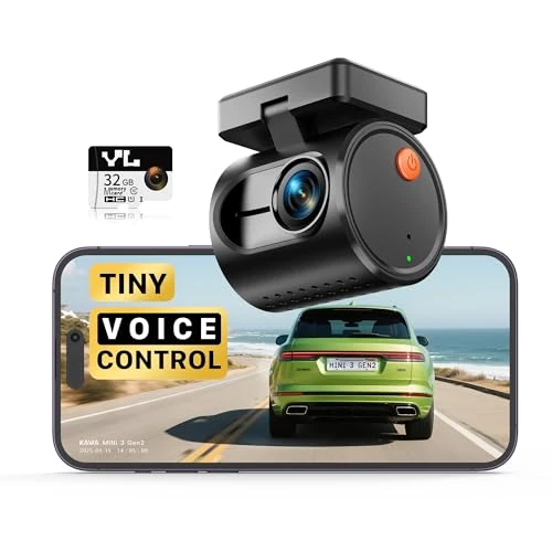 Tijdelijke aanbieding: KAWA 2K Mini Dashcam,Spraakbesturing,Wi-Fi van 150.00 € naar 150.00 € (0.00% korting)