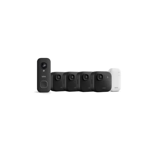 Offerta a tempo: Videocamera esterna 2K+ Blink (ultimo modello) + Blink Videocitofono cablato 2K+ (ultimo modello) — Sistema da 4 videocamera, nero - 57% da 359.98 € a 154.99 €