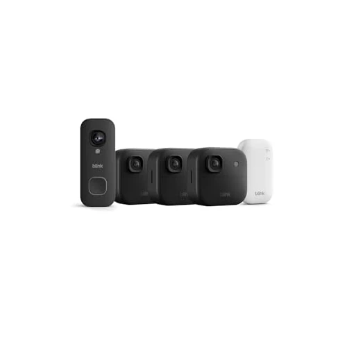 Offerta a tempo: Videocamera esterna 2K+ Blink (ultimo modello) + Blink Videocitofono cablato 2K+ (ultimo modello) — Sistema da 3 videocamera, nero - 17% da 299.98 € a 249.99 €