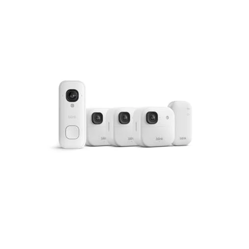 Offerta a tempo: Videocamera esterna 2K+ Blink (ultimo modello) + Blink Videocitofono cablato 2K+ (ultimo modello) — Sistema da 3 videocamera, bianco - 58% da 299.98 € a 124.99 €