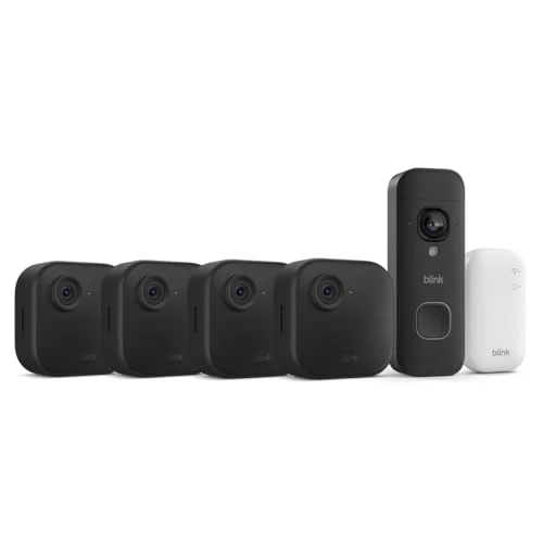 Offerta a tempo: Nuova videocamera Blink (Outdoor 4) + Blink Videocitofono 2K+ a pile (ultimo modello)| Sistema a 4 telecamera con Sync Module Core incluso | IP65 - 60% da 344.98 € a 136.99 €
