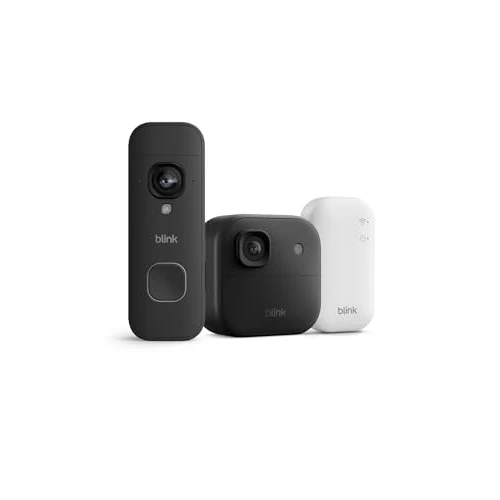 Offerta a tempo: Videocamera esterna 2K+ Blink con Videocitofono 2K+ Blink (ultimo modello), Nero, Modulo di sincronizzazione di base incluso - 71% da 169.98 € a 49.99 €
