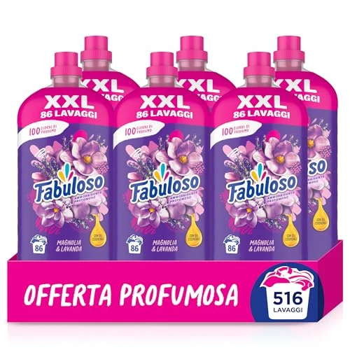Offerta a tempo: Fabuloso Ammorbidente Concentrato Magnolia & Lavanda, 1,9L - 40% da 29.99 € a 17.99 €