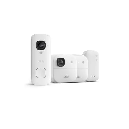 Offerta a tempo: Videocamera esterna 2K+ Blink (ultimo modello) + Blink Videocitofono cablato 2K+ (ultimo modello) — Sistema da 2 videocamera, bianco - 61% da 229.98 € a 89.99 €
