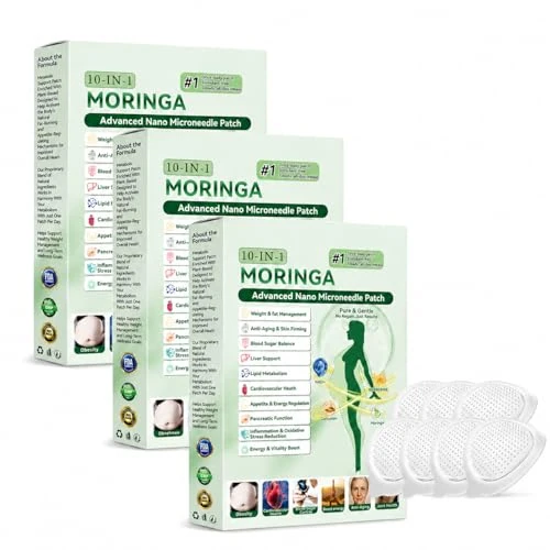 Offerta a tempo: 21 Pezzi 10-in-1 Cerotto Avanzato Nano Microneedle, Moringa Berberina Patch, Cerotti Dimagranti, per Addome, Gambe e Braccia (3 Scatole) - 0.00% da 19.99 € a 19.99 €