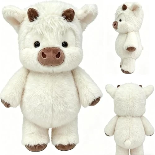 Offerta a tempo: Running Highland Cow Plush - 45cm Adorabile Animale Peluche Muccas Pelosa Per Alleviare Lo Stress, Peluche Cinghiale Che Corre Vitello Che Corre Per Ragazzi E Ragazze, Cuscini In Peluches Cinghiale - 0.00% da 12.99 € a 12.99 €