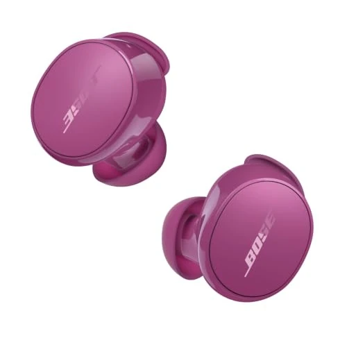 Tijdelijke aanbieding: Bose QuietComfort draadloze noise cancelling oordopjes, Lifestyle Bluetooth oordopjes met actieve noise cancelling, Batterijduur tot 8,5 uur, Rozenhoutpaars - Limited-edition van 199.95 € naar 199.95 € (0.00% korting)