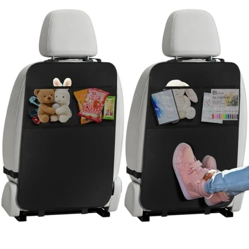 Offre limitée : VINATO 2 Pièces Protection Siege Voiture Enfant, avec 2 Poches en Filet de 12.99 € à 11.39 € (12.32% de remise)