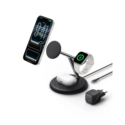 Tijdelijke aanbieding: Belkin UltraCharge 3-in-1 Draadloze Oplader met Qi2 25W - Zwart van 119.99 € naar 89.99 € (25% korting)