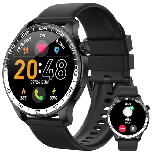 Offerta a tempo: 2026 Smartwatch Uomo Donna, 1.43" HD AMOLED Orologio Smartwatch con Chiamate e Whatsapp, Orologio Digitale con 100+Sport, SpO2/Sonno/Cardiofrequenzimetro, IP68 Impermeabile Smart Watch per iOS Android - 69% da 99.99 € a 31.49 €
