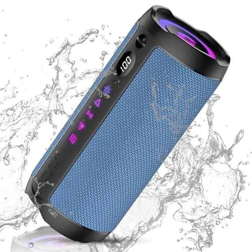 Zeitlich begrenztes Angebot: coioc Bluetooth Lautsprecher Bluetooth 5.4, Dualen Bass-Treibern, 30 Std Akku, IPX7 wasserdicht von 129.99 € auf 129.99 € (0.00% Rabatt)