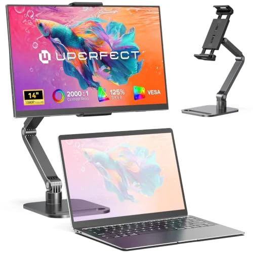 Oferta limitada: UPERFECT Monitor Portátil 14" 125% sRGB con Soporte Metálico Plegable, 2000:1 Contraste FHD HDR EyeCare Mate Pantalla Secundaria Ultradelgada para Ordenador Portátil/PC/Phone/Consolas de Videojuego de 109.99 € a 109.99 € (ahorro 0.00%)
