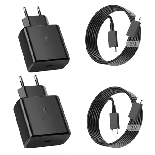 Oferta limitada: 2 Pack 45W USB C Cargador Rápida con Cable para Samsung Galaxy S26 Ultra de 19.99 € a 19.99 € (ahorro 0.00%)
