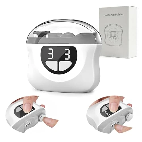 Offre limitée : Coupe Ongle Électrique Pied et Main, 3 en 1 Lime a Ongle Electrique et Polisseuse, Coupe-ongles automatique avec à lumière LED, 3 Vitesses Faible bruit, Pour Bébés, Adultes, Personnes Âgées - Gris de 26.89 € à 26.89 € (0.00% de remise)