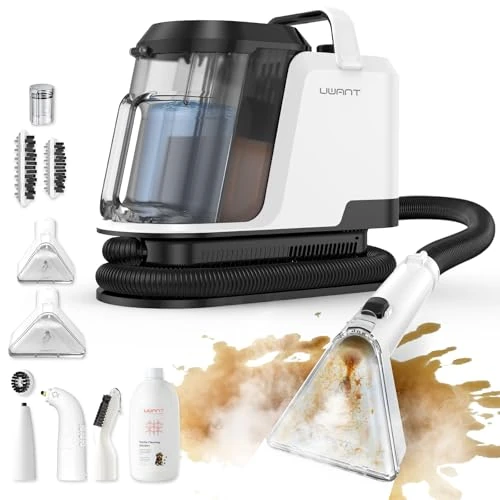 Offre limitée : Uwant Y100 Steam 3-en-1 Shampouineuse, Nettoyeur Canapé Tissu 18KPA, 1750W, Nettoyeur Vapeur 100°C, à l'Eau Chaude 65°C, à l'Eau Froide, Auto-nettoyage, Injecteur Extracteur Tête Multi, Détergent de 169.99 € à 169.99 € (0.00% de remise)