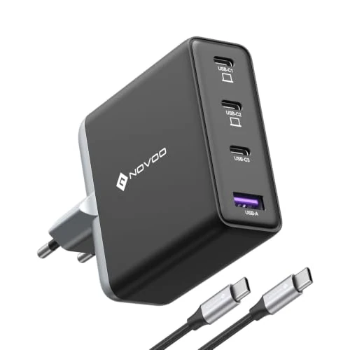 Offerta a tempo: NOVOO Caricabatterie USB-C 140W, Cavo 1m - 0.00% da 45.99 € a 45.99 €