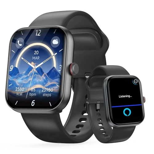 Offerta a tempo: uaue Smartwatch Uomo Alexa Integrato, 1.91" Smart Watch con Chiamate, 100+ Sportive, Orologio Smartwatch con Cardiofrequenzimetro/Sonno/SpO2/Contapassi, Impermeabile IP68 per Android iOS - 53% da 99.99 € a 47.49 €