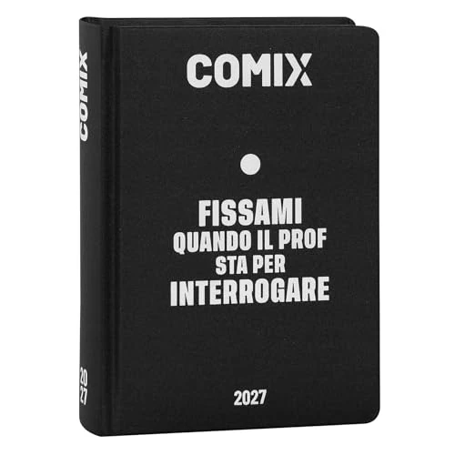 Offerta a tempo: COMIX - Agenda 2027 Giornaliera 16 Mesi, Diario per Scuole Medie e Superiori, con Copertina Rigida, 576 Pagine con Grafiche e Fumetti, Ideale per Ragazzi e Ragazze, Formato Mignon 9x12,5 cm - 20% da 18.50 € a 14.80 €