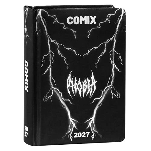Offre limitée : COMIX - Agenda journalier 2027 Limited Fashion Edition, agenda scolaire pour garçons et filles, couverture rigide avec graphiques, autocollants exclusifs, intérieur 100%, 12 x 16,5 cm de 23.46 € à 23.46 € (0.00% de remise)