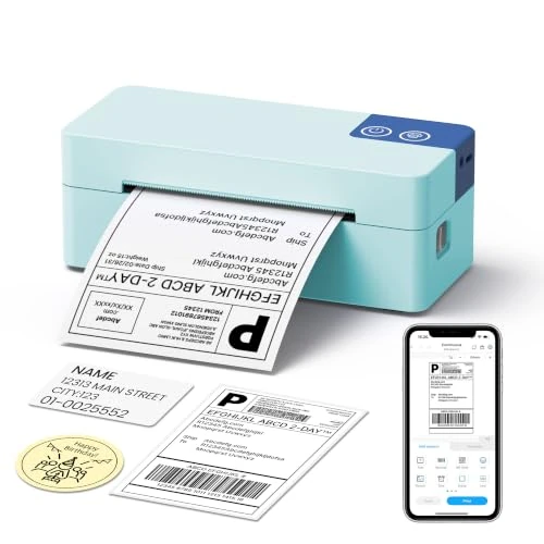 Offerta a tempo: ETIKEZ PL50E Stampante Termica Bluetooth per Etichette di Spedizione, Blu - 43% da 99.99 € a 56.98 €