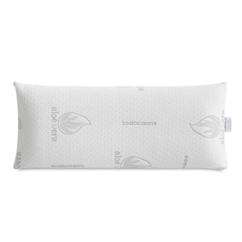 Offerta a tempo: Todocama Cuscino viscoelastico in aloe vera, nucleo viscoelastico compatto per cervicale e collo, rigidità medio-alta, doppia copertura con cerniera (90 cm). - 39% da 32.99 € a 19.99 €