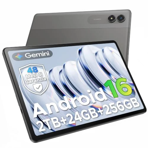 Offre limitée : 2026 Tablette Android 16 11 Pouces avec Gemini AI, écran 90 Hz TÜV & Widevine L1, 24 Go RAM, 128 Go ROM, Extensible Jusqu’à 2 to, WiFi 5G, CPU T7250, Batterie 8000 mAh, pour Enfants et Adultes de 119.99 € à 109.99 € (8% de remise)