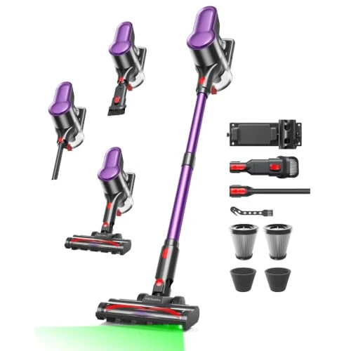 Offerta a tempo: 450W/45Min/45KPA Aspirapolvere Senza Fili, Scopa Elettrica Senza Fili - 32% da 139.99 € a 94.99 €