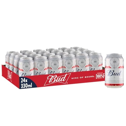Offerta a tempo: Bud, Birra lattina - Pacco da 24x33cl - 34% da 28.59 € a 18.76 €